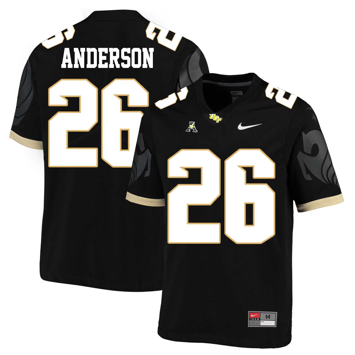 UCF Knights 26 Otis Anderson Black College Football Jersey DingZhi
